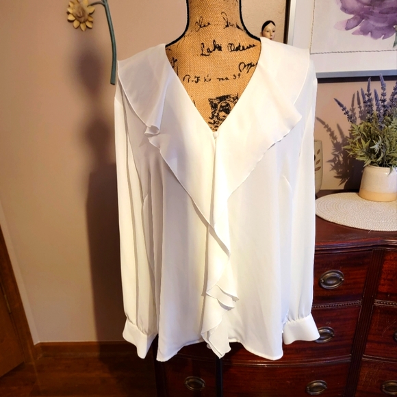 The Limited Tops - Gorgeous Off White Blouse by The Limited® Collection